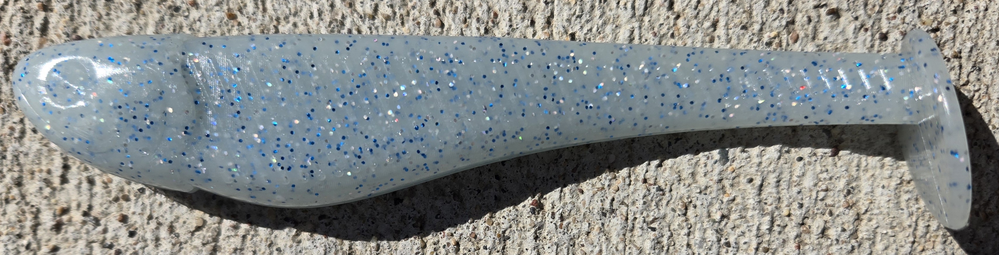 3.8 inch solid swimbait blue ghost